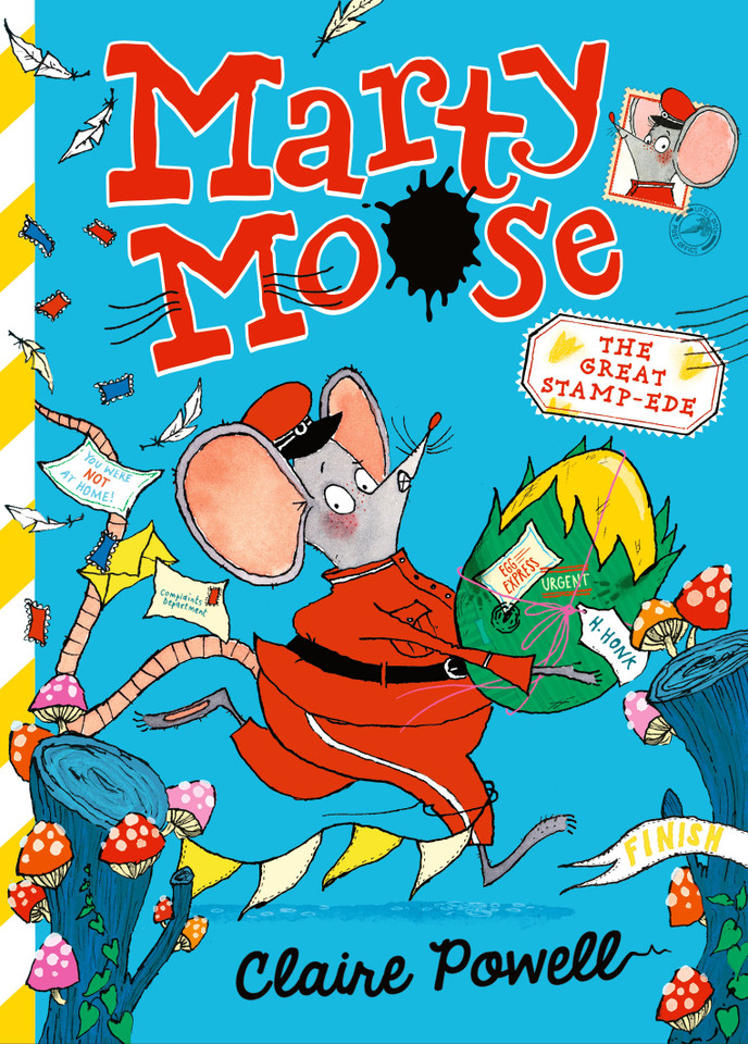 Marty Moose: The Great Stamp-ede (Marty Moose) book cover by Claire Powell