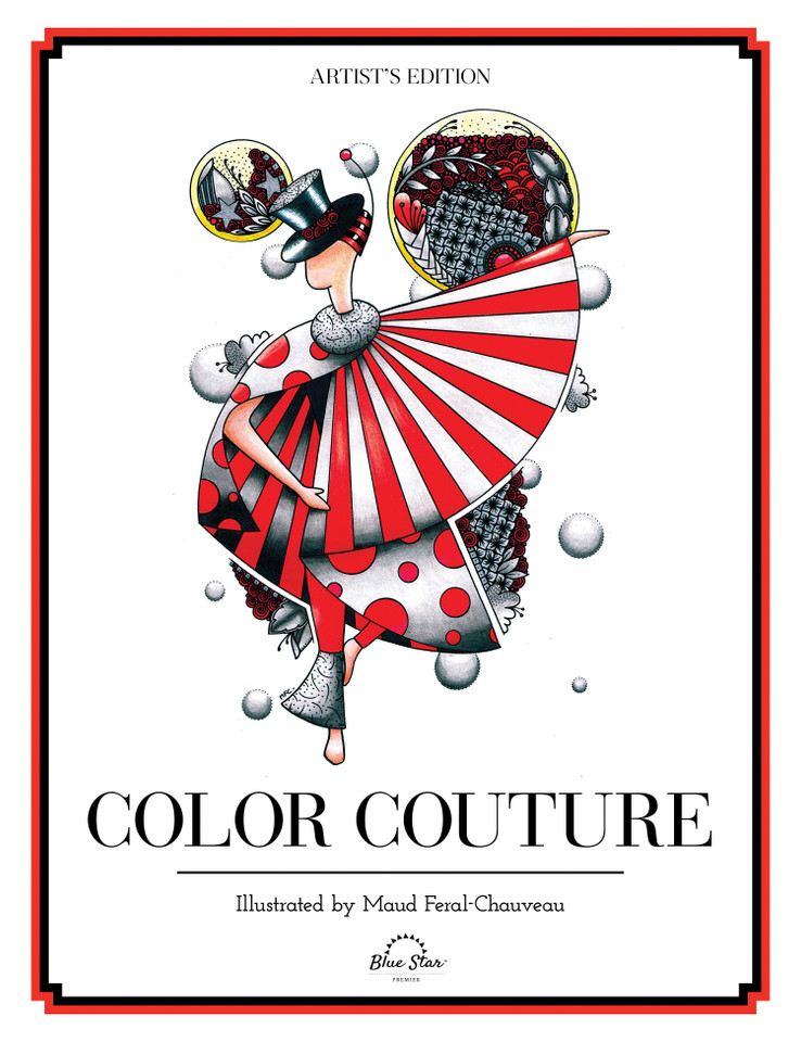 Color Couture: A Stress Relieving Adult Coloring Book book cover by 