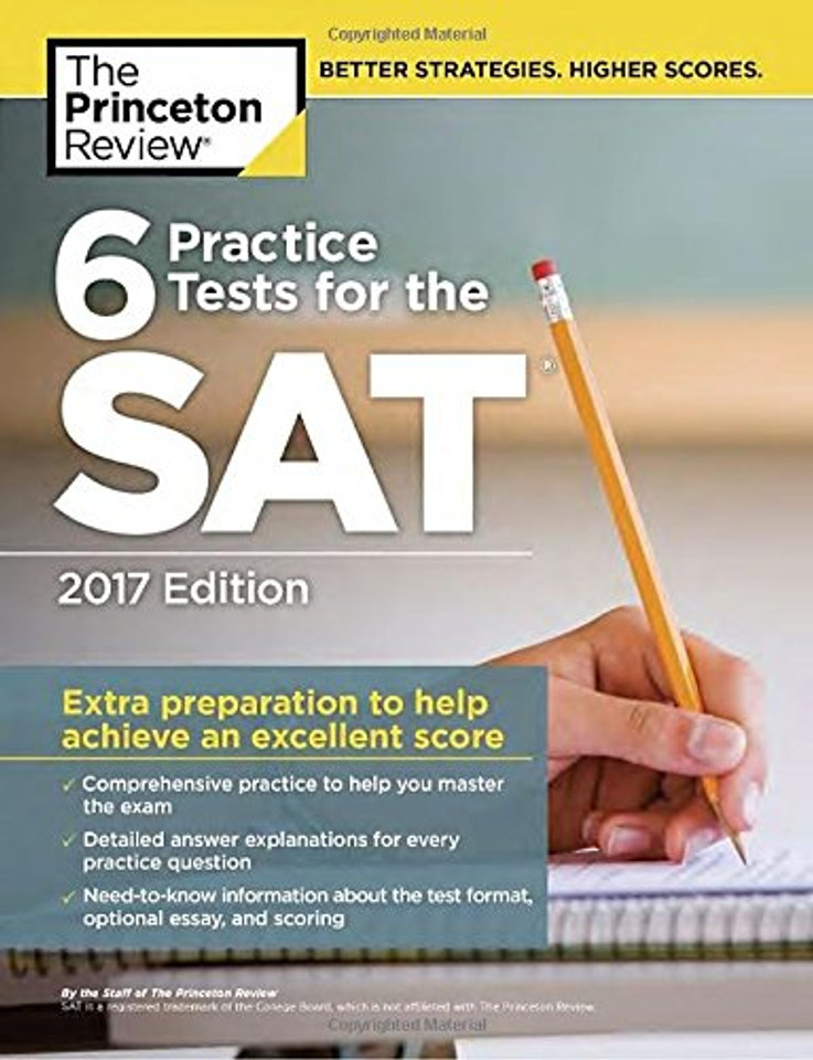 6 Practice Tests for the SAT, 2017 Edition (College Test Preparation) Cover
