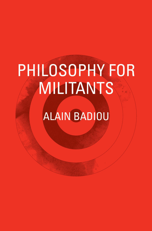 Philosophy for Militants book cover by Alain Badiou