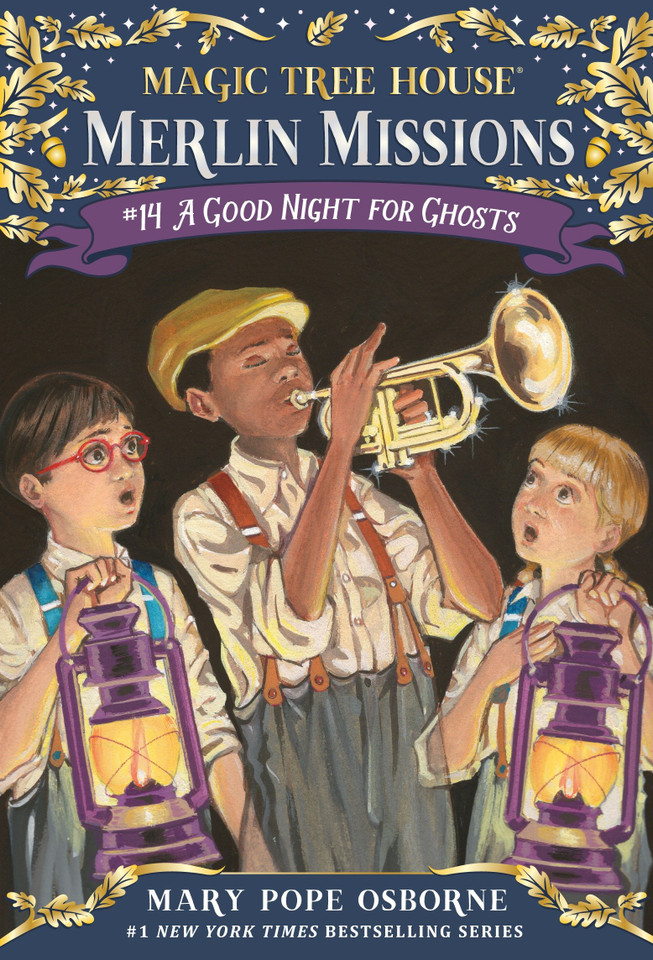 A Good Night for Ghosts (Magic Tree House Merlin Mission) book cover by Mary Pope Osborne