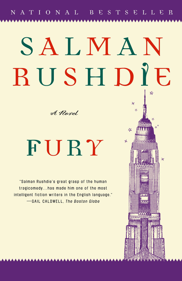 Fury: A Novel book cover by Salman Rushdie