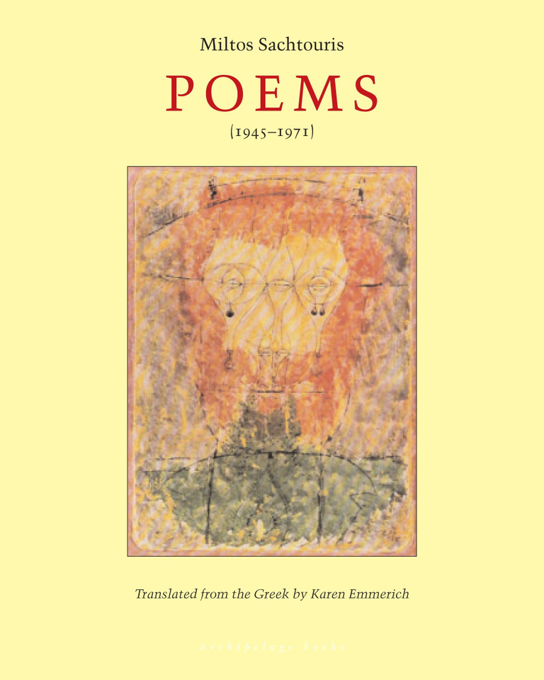 Poems (1945-1971) book cover by Miltos Sachtouris