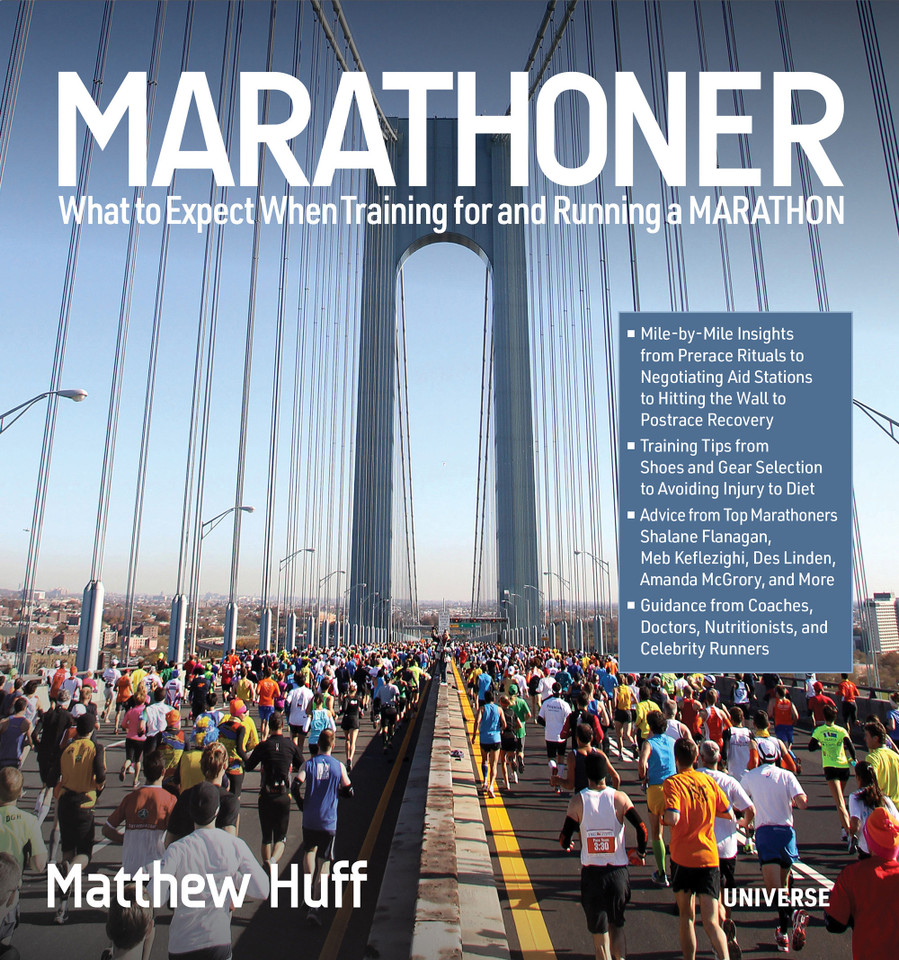 Marathoner: What to Expect When Training for and Running a Marathon book cover by Matthew Huff