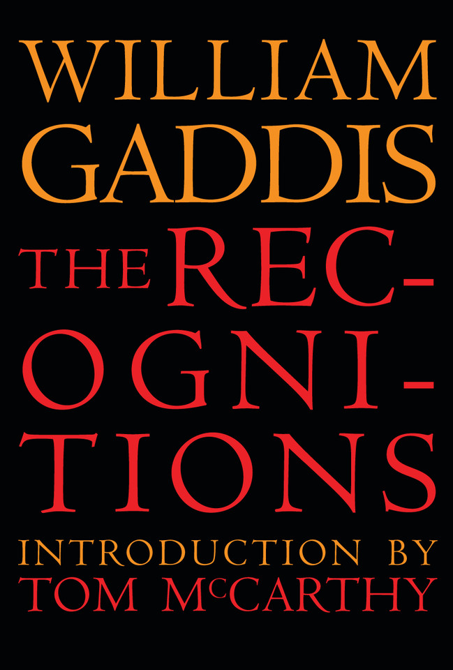 The Recognitions book cover by William Gaddis