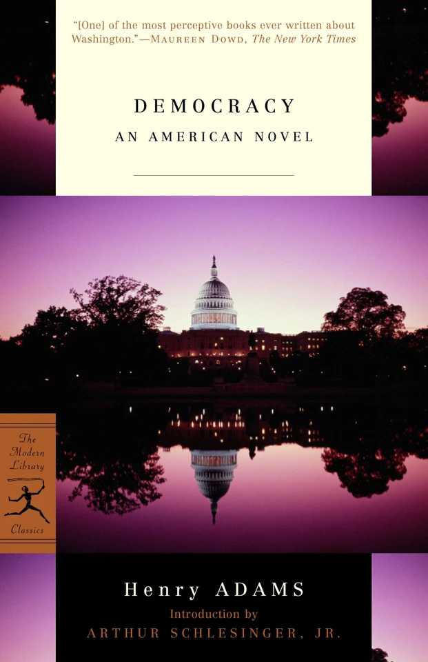 Democracy: An American Novel (Modern Library Classics) book cover by Henry Adams