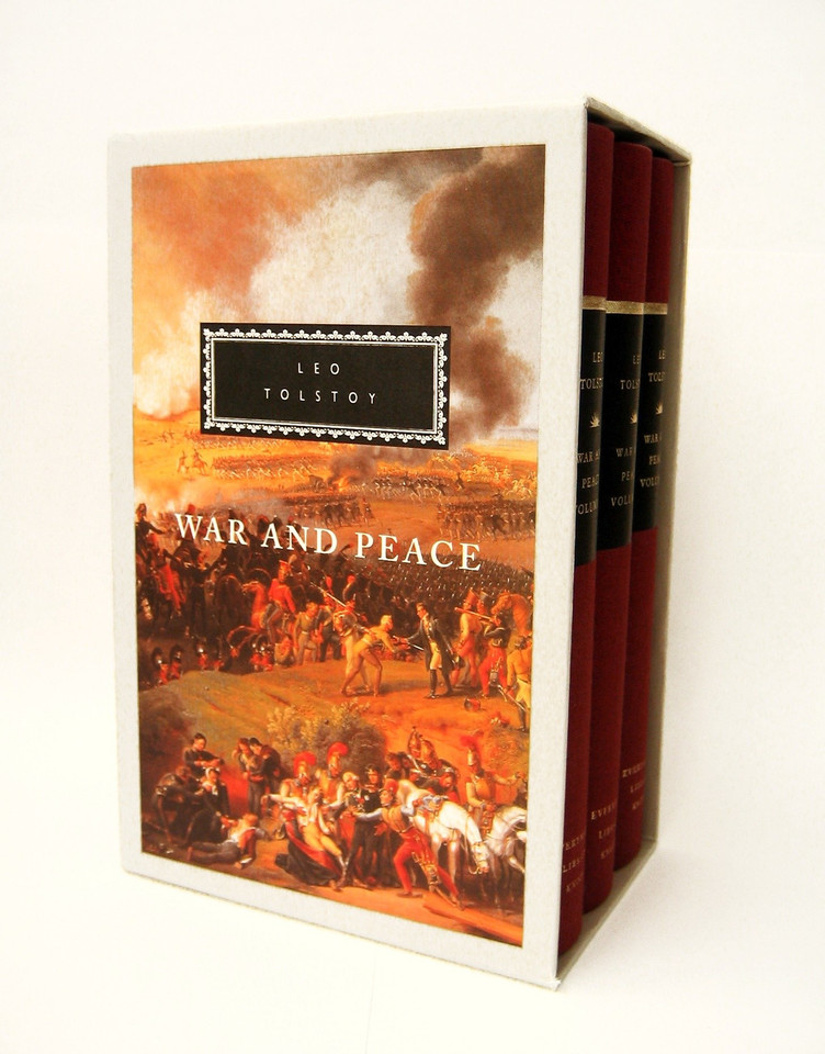 War and Peace: 3-Volume Boxed Set; Introduction by R. F. Christian (Everyman's Library Classics Series) book cover by Leo Tolstoy