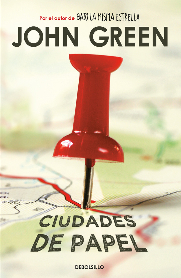 Ciudades de papel / Paper Towns book cover by John Green