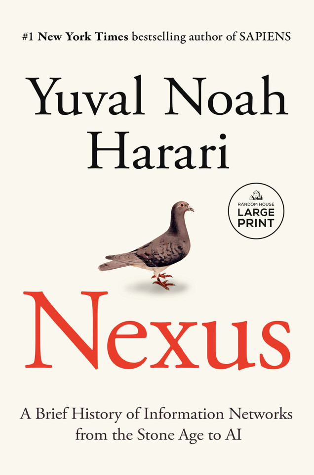 Nexus: A Brief History of Information Networks from the Stone Age to AI book cover by Yuval Noah Harari