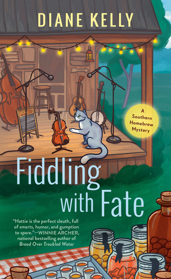 Fiddling with Fate (A Southern Homebrew Mystery) book cover by Diane Kelly