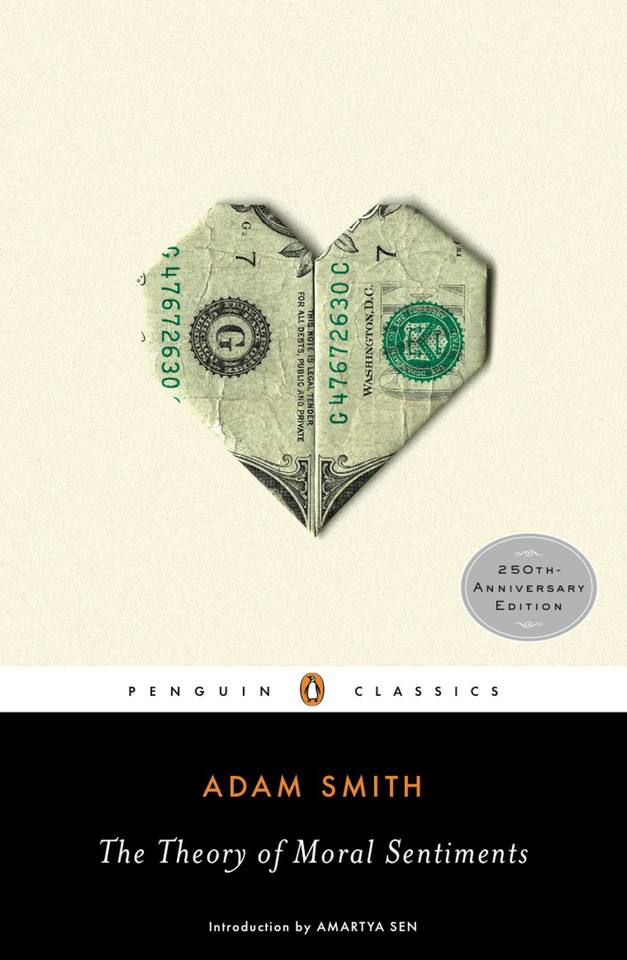 The Theory of Moral Sentiments book cover by Adam Smith