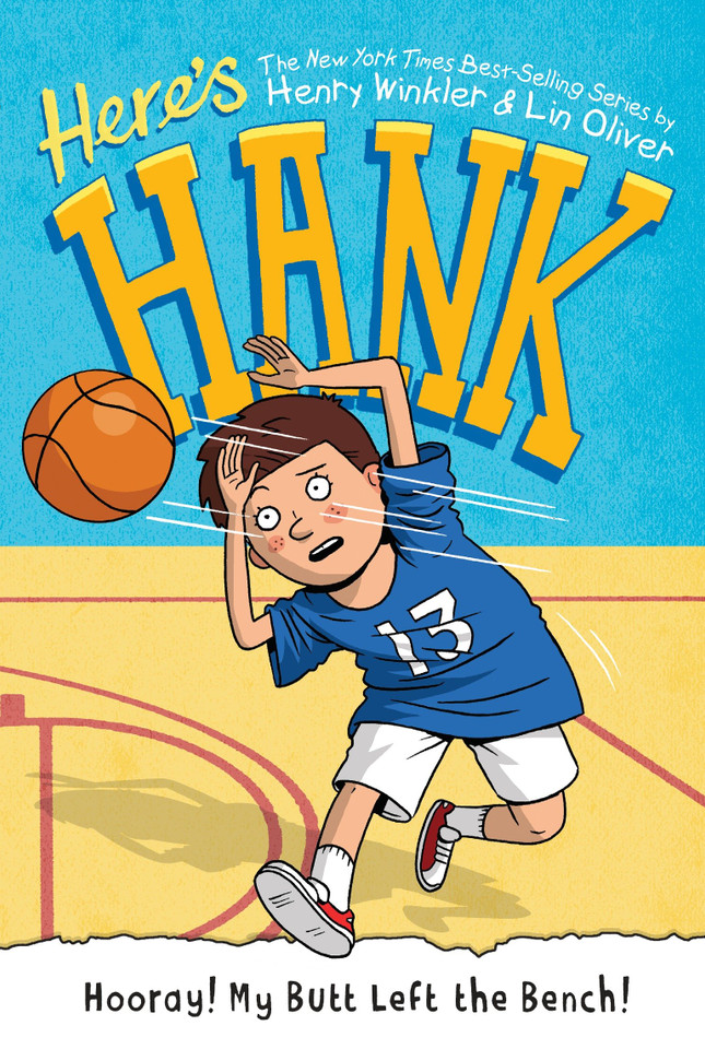 Hooray! My Butt Left the Bench! #10 (Here's Hank) book cover by Henry Winkler, Lin Oliver