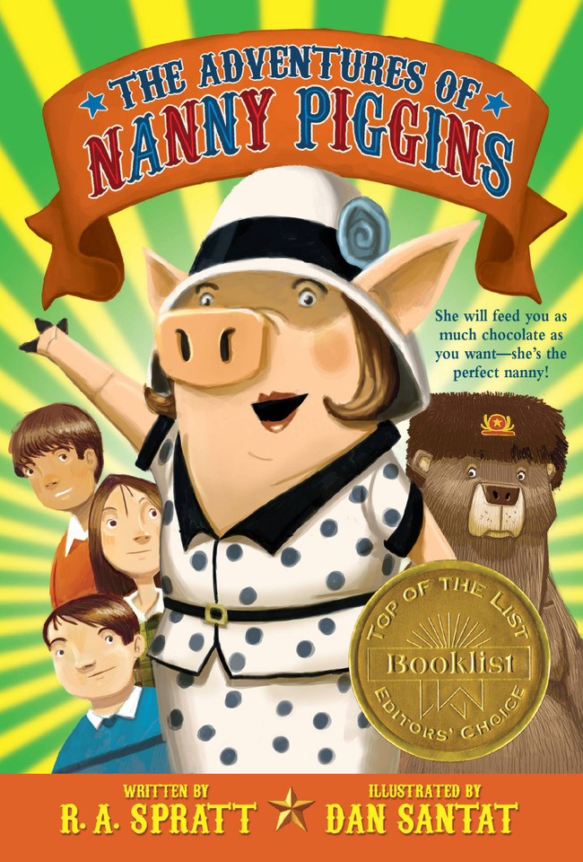 The Adventures of Nanny Piggins (Nanny Piggins #1) book cover by R. A. Spratt