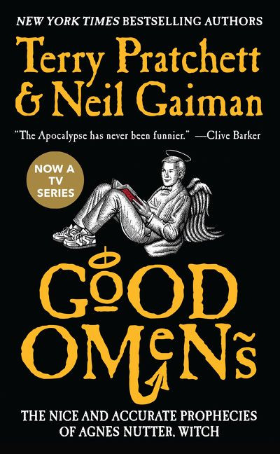 Good Omens: The Nice and Accurate Prophecies of Agnes Nutter, Witch book cover by Neil Gaiman, Terry Pratchett