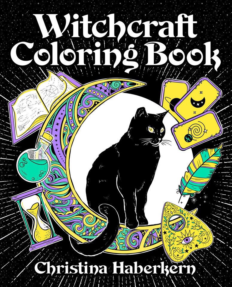 Witchcraft Coloring Book book cover by Christina Haberkern