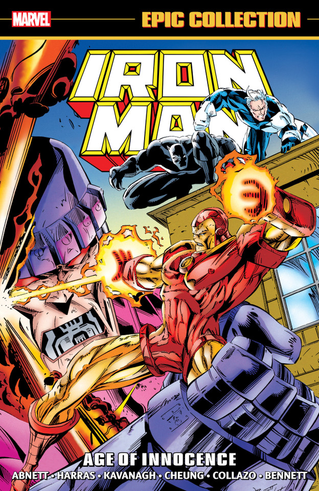 Iron Man Epic Collection: Age Of Innocence book cover by Terry Kavanagh, Marvel Various