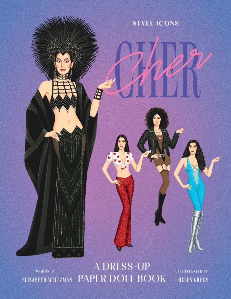 Style Icons: Cher: A dress-up paper doll book book cover by Elizabeth Weitzman