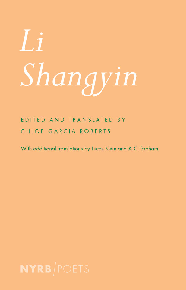 Li Shangyin (NYRB Poets) book cover by Li Shangyin