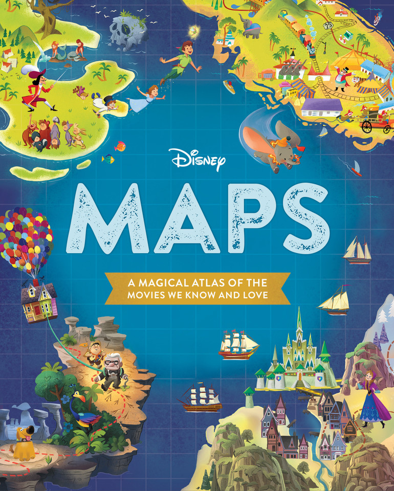 Disney Maps: A Magical Atlas of the Movies We Know and Love book cover by Disney Books