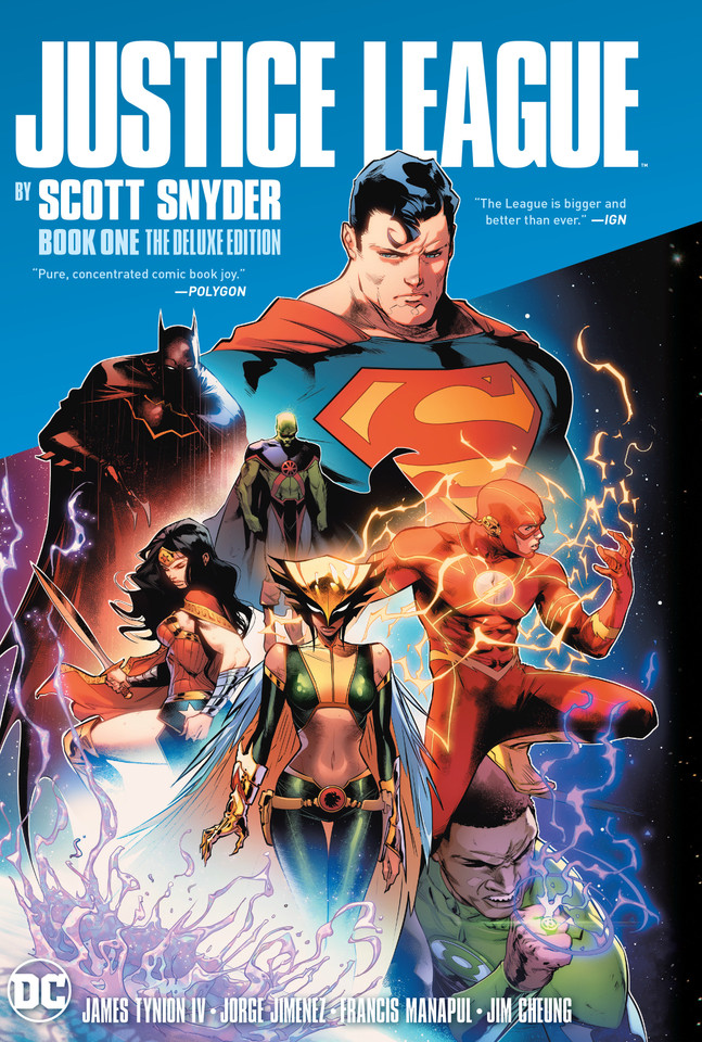 Justice League by Scott Snyder Book One Deluxe Edition book cover by Scott Snyder