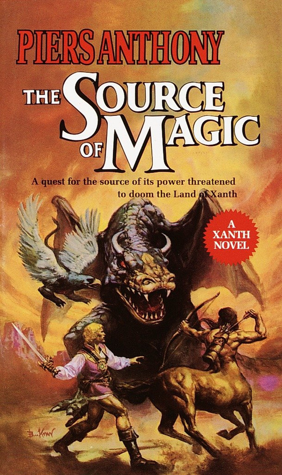 Source of Magic (Xanth) book cover by Piers Anthony