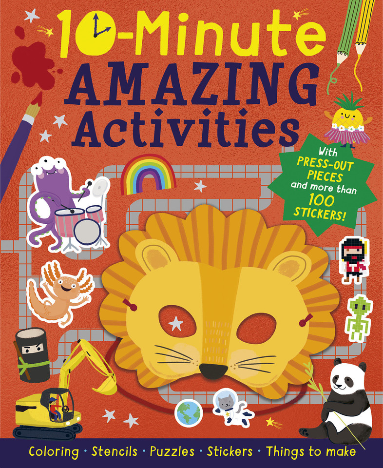 10-Minute Amazing Activities: With Pres-out Pieces and More Than 100 Stickers! (10-Minute Activities) book cover by Selina Wood