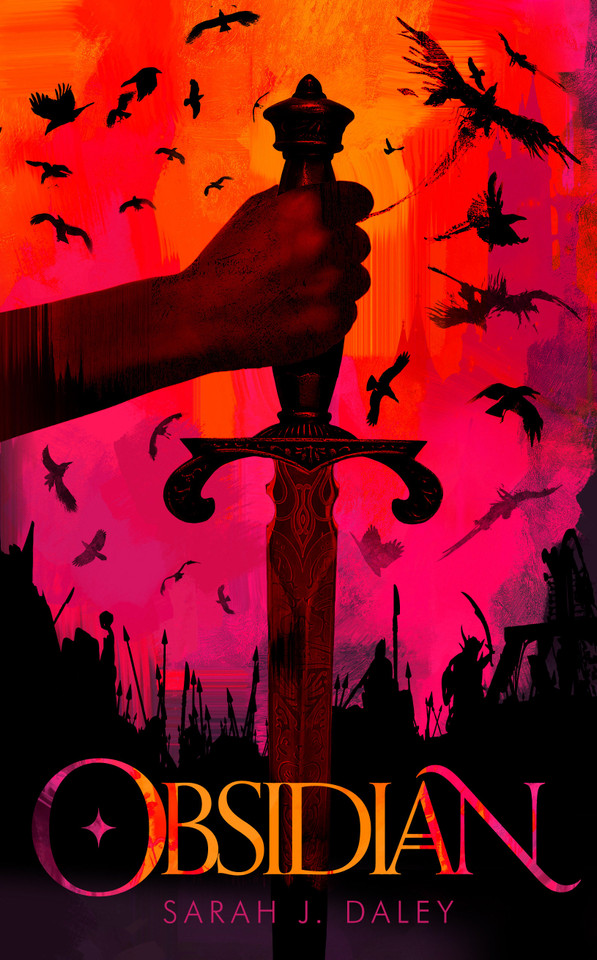 Obsidian book cover by Sarah Daley