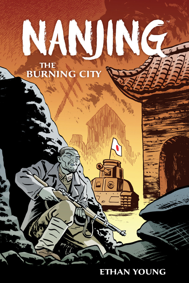 Nanjing: The Burning City book cover by Ethan Young
