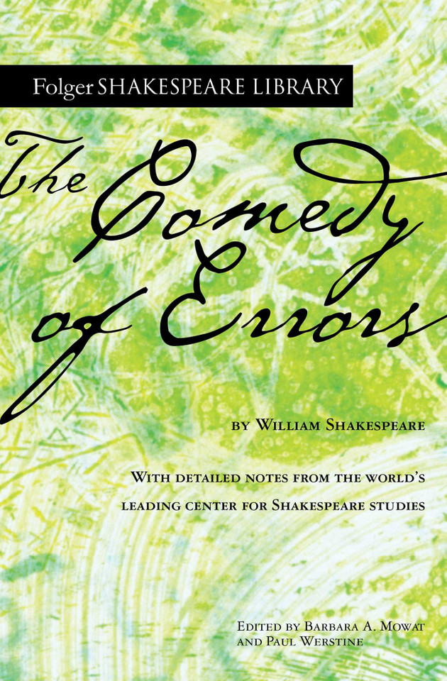 The Comedy of Errors (Folger Shakespeare Library) book cover by William Shakespeare