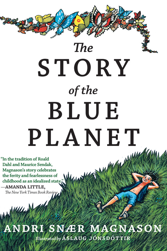 The Story of the Blue Planet book cover by Andri Snaer Magnason