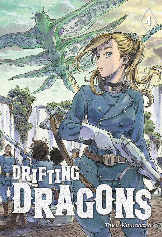Drifting Dragons 4 (Drifting Dragons) book cover by Taku Kuwabara