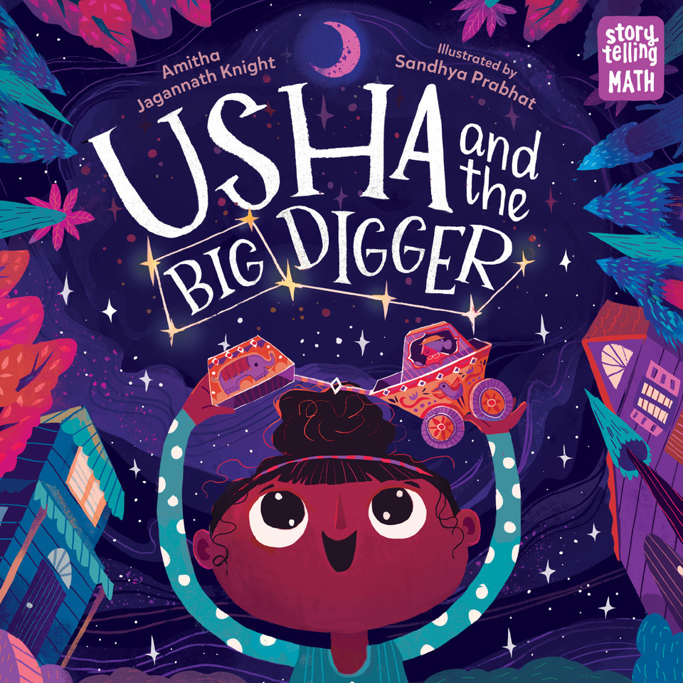 Usha and the Big Digger (Storytelling Math) book cover by Amitha Jagannath Knight
