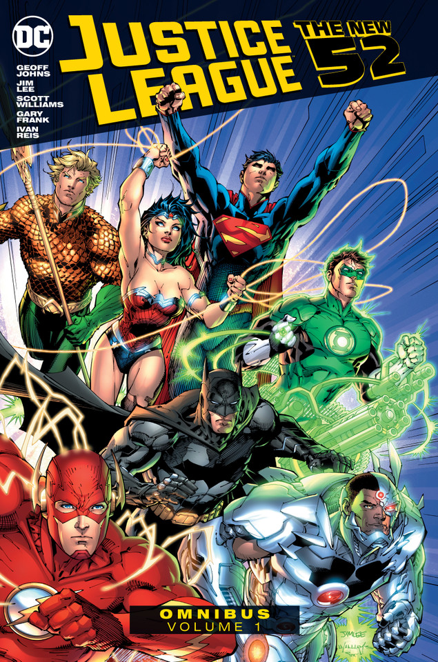 Justice League: The New 52 Omnibus Vol. 1 book cover by Geoff Johns