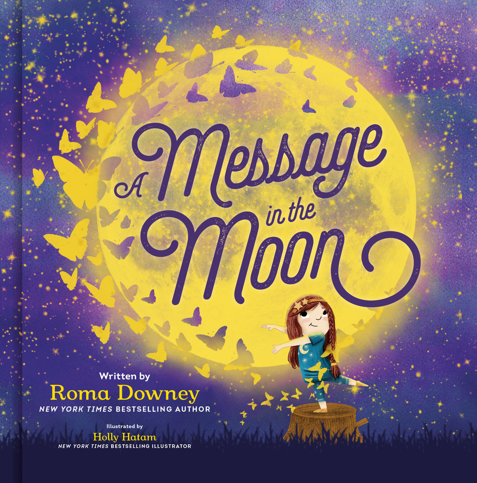 A Message in the Moon book cover by Roma Downey