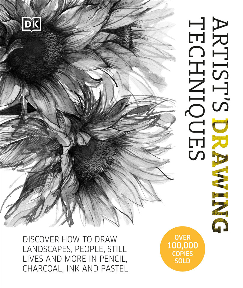 Artist's Drawing Techniques: Discover How to Draw Landscapes, People, Still Lifes and More, in Pencil, Charcoal, Ink, and Pastel book cover by DK