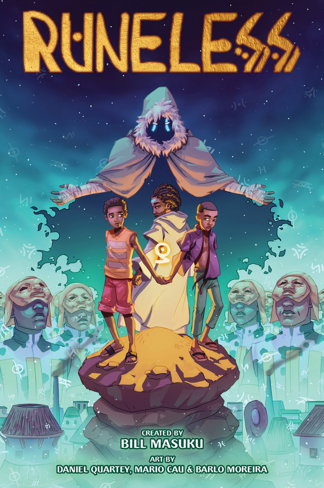 Runeless book cover by Bill Masuku
