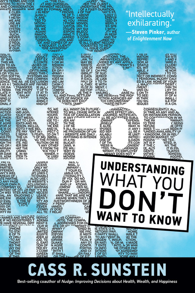 Too Much Information: Understanding What You Don’t Want to Know book cover by Cass R. Sunstein