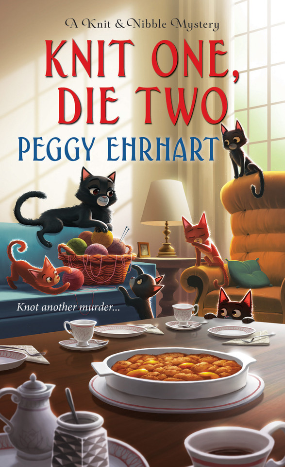 Knit One, Die Two (A Knit & Nibble Mystery) book cover by Peggy Ehrhart