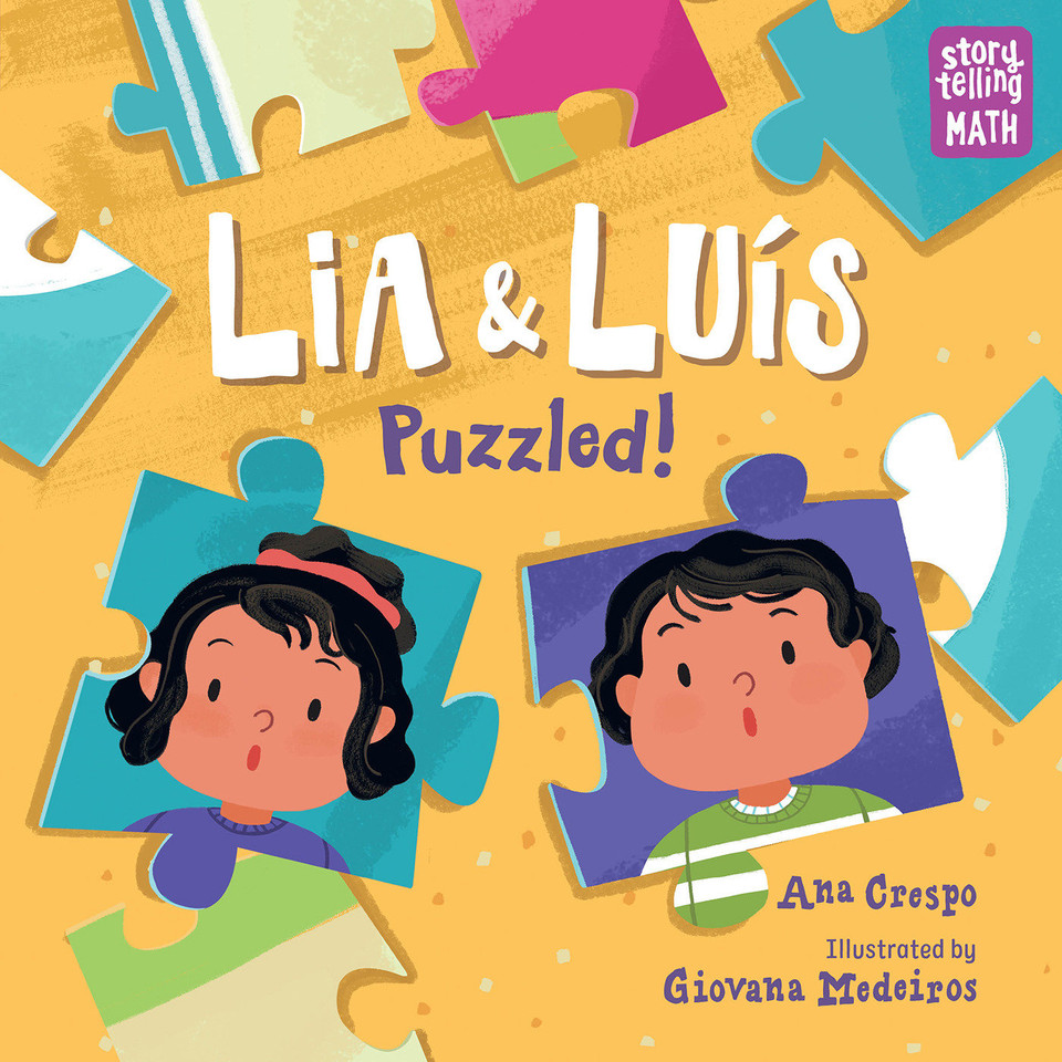 Lia & Luis: Puzzled! (Storytelling Math) book cover by Ana Crespo