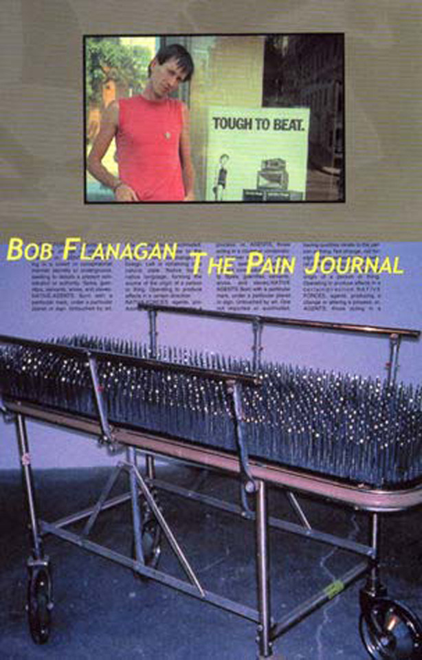 The Pain Journal (Semiotext(e) / Native Agents) book cover by Bob Flanagan