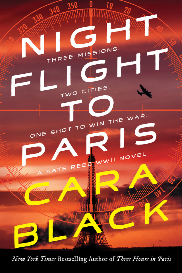 Night Flight to Paris (A Kate Rees WWII Novel) book cover by Cara Black