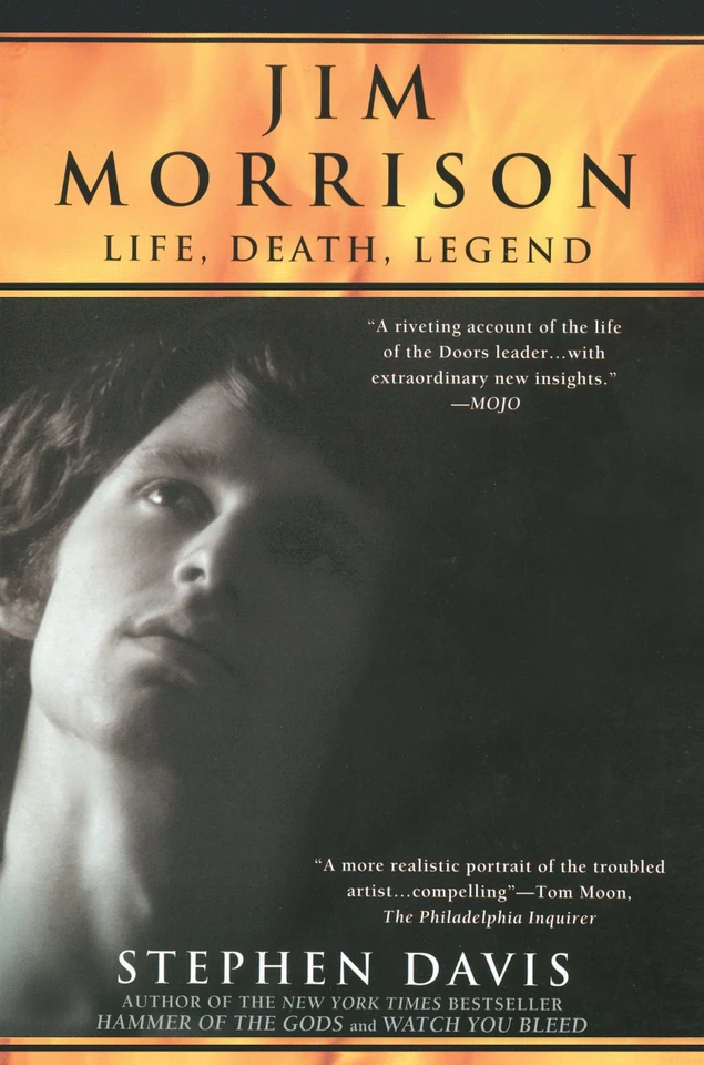 Jim Morrison: LIfe, Death, Legend book cover by Stephen Davis