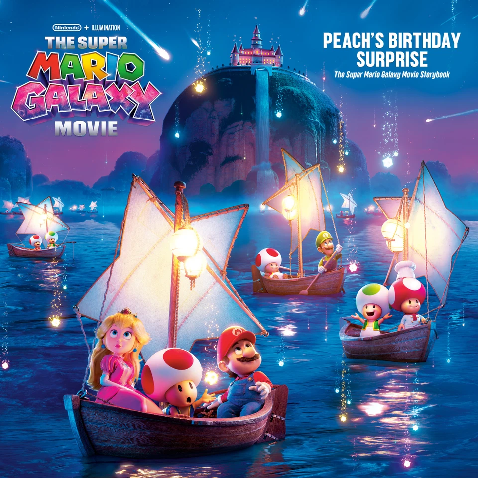 The Super Mario Galaxy Movie: Peach's Birthday Surprise: The Super Mario Galaxy Movie Official Storybook book cover by Benjamin Harper