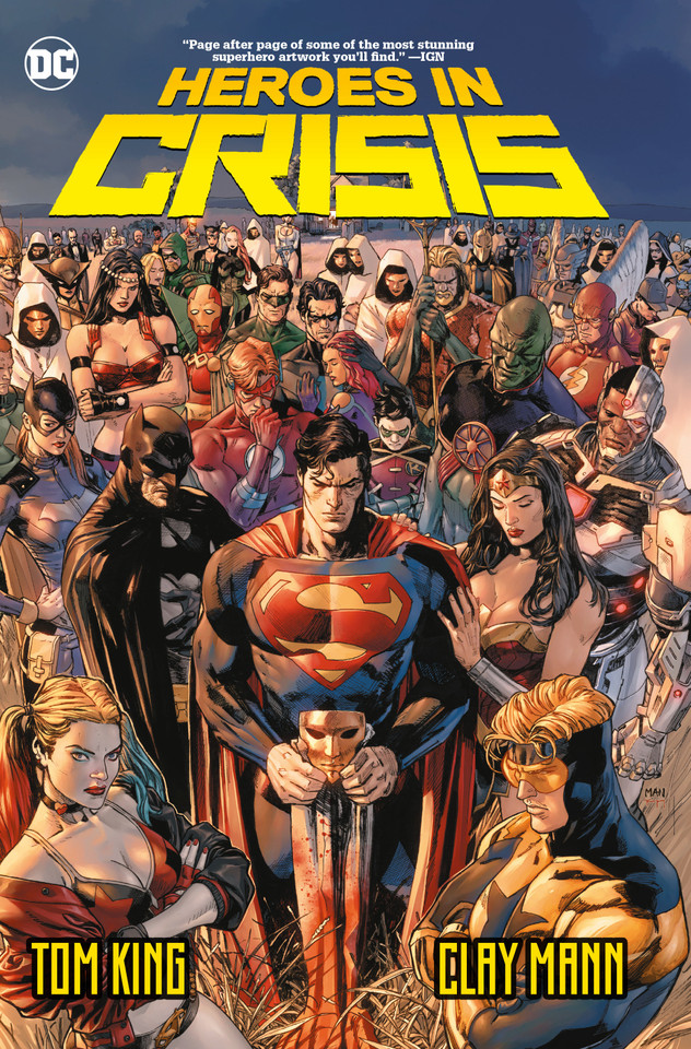 Heroes in Crisis book cover by Tom King