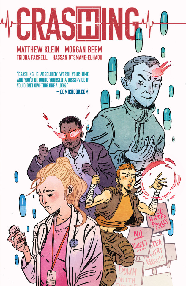 Crashing book cover by Matthew Klein