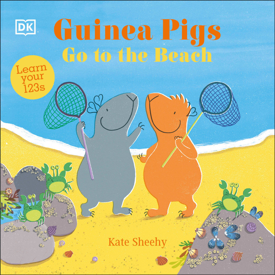Guinea Pigs Go to the Beach: Learn Your 123s (The Guinea Pigs) book cover by Kate Sheehy