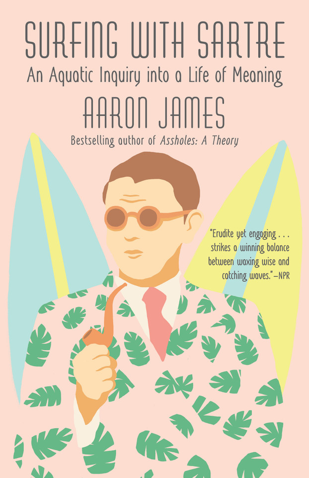 Surfing with Sartre: An Aquatic Inquiry into a Life of Meaning book cover by Aaron James