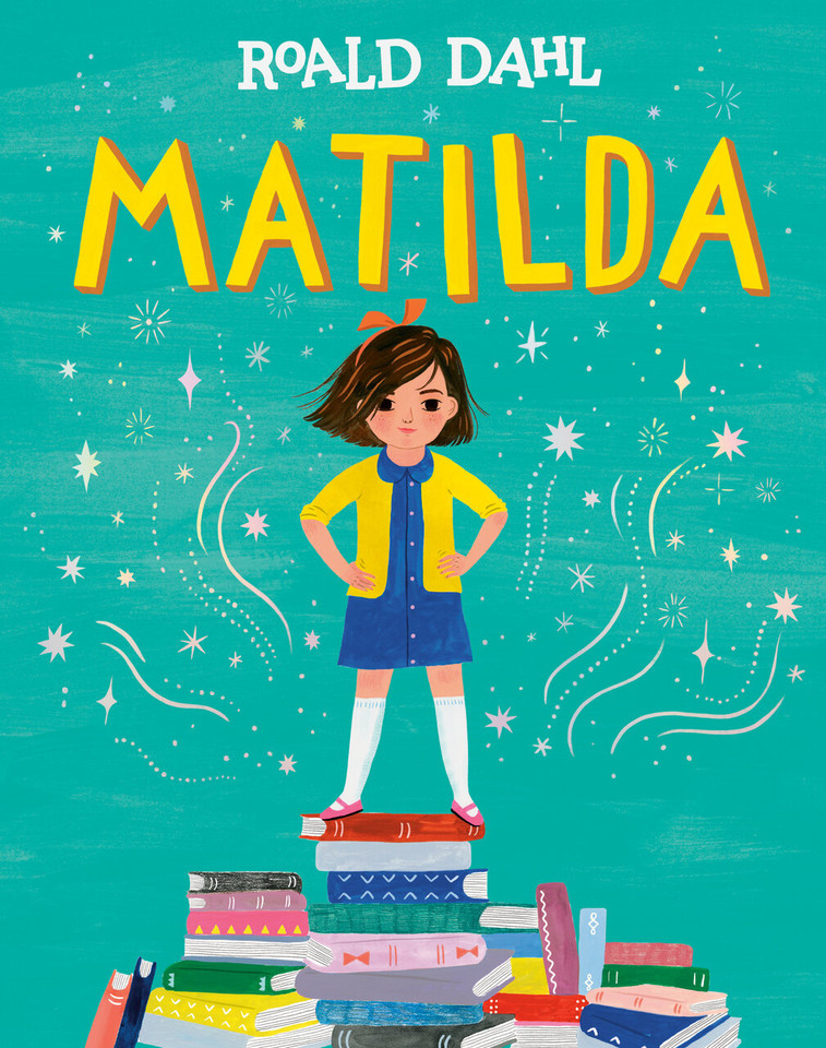 Matilda book cover by Roald Dahl