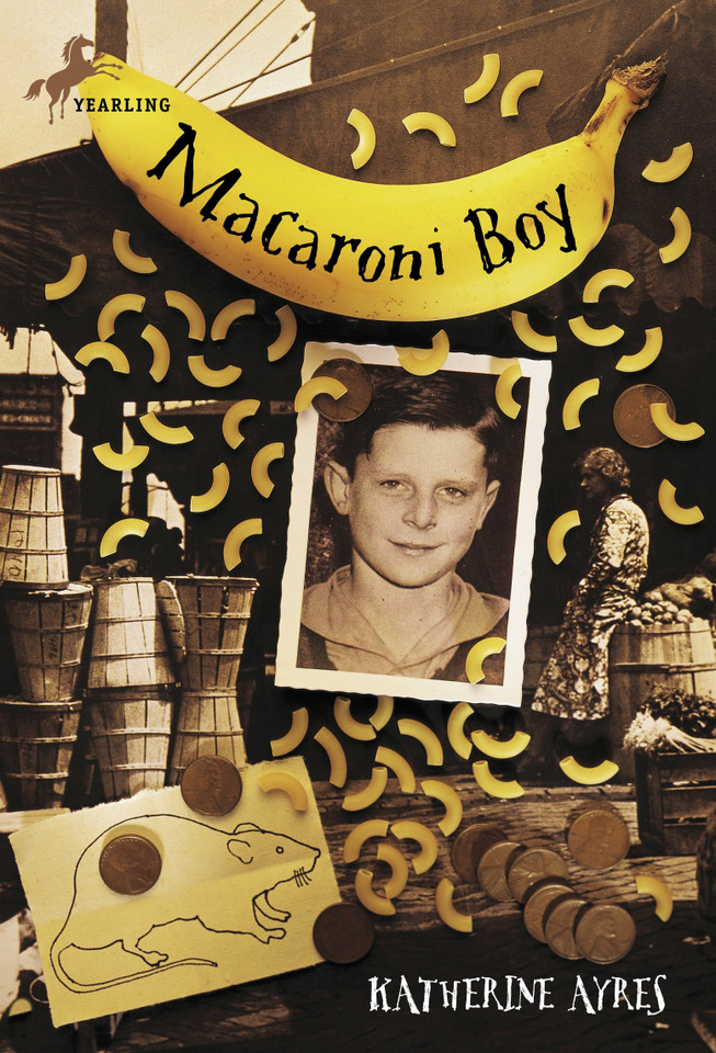 Macaroni Boy book cover by Katherine Ayres