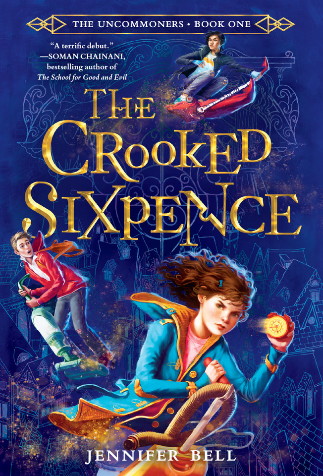 The Uncommoners #1: The Crooked Sixpence (The Uncommoners) book cover by Jennifer Bell